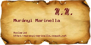 Murányi Marinella névjegykártya